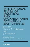 International Review of Industrial and Organizational Psychology 2005, Volume 20 cover