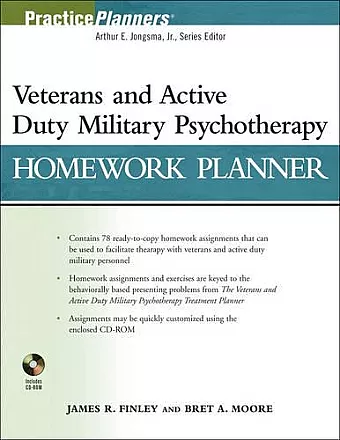 Veterans and Active Duty Military Psychotherapy Homework Planner cover