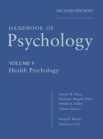 Handbook of Psychology, Health Psychology cover