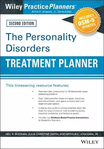 The Personality Disorders Treatment Planner: Includes DSM-5 Updates cover