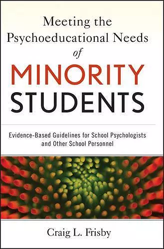 Meeting the Psychoeducational Needs of Minority Students cover