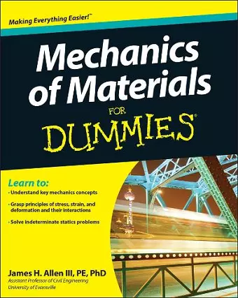 Mechanics of Materials For Dummies cover