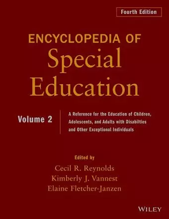 Encyclopedia of Special Education, Volume 2 cover