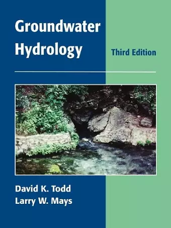 Groundwater Hydrology cover