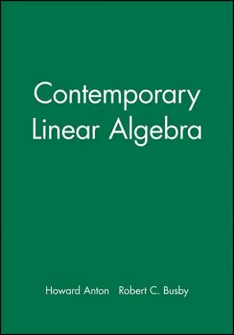 Student Solutions Manual to accompany Contemporary Linear Algebra cover