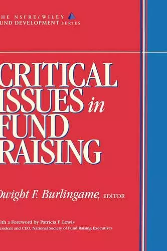 Critical Issues in Fund Raising cover