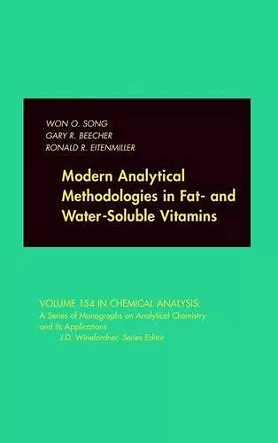 Modern Analytical Methodologies in Fat- and Water-Soluble Vitamins cover