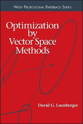 Optimization by Vector Space Methods cover