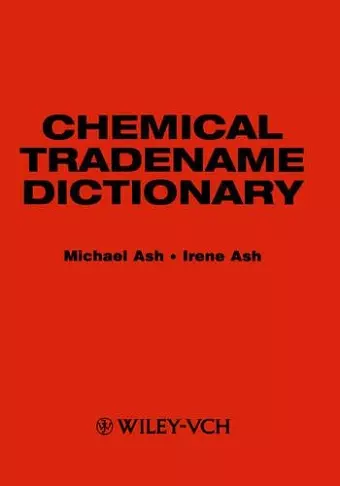Chemical Tradename Dictionary cover