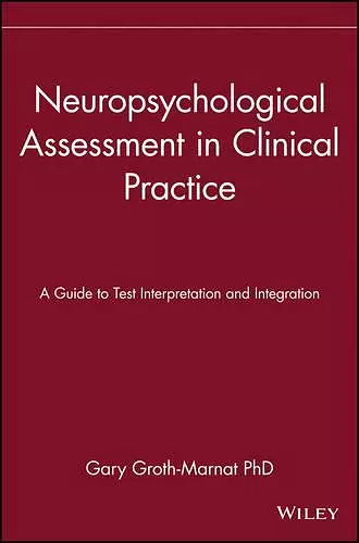 Neuropsychological Assessment in Clinical Practice cover