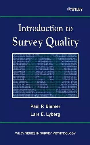 Introduction to Survey Quality cover