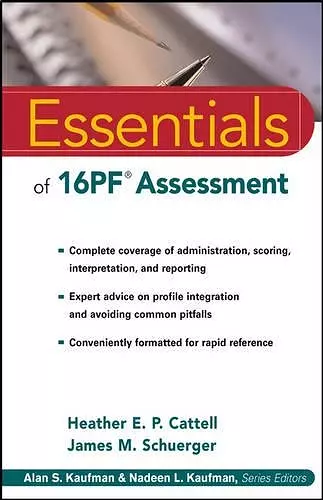 Essentials of 16PF Assessment cover