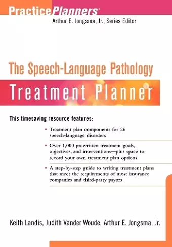 The Speech-Language Pathology Treatment Planner cover