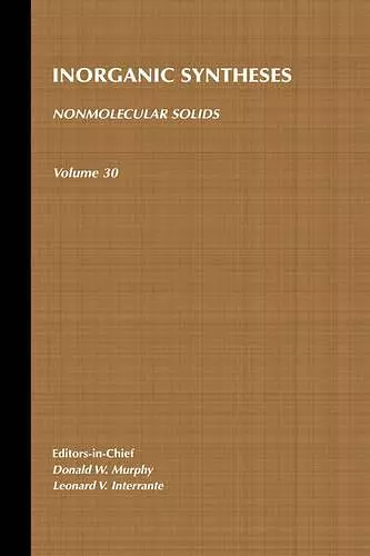 Nonmolecular Solids, Volume 30 cover