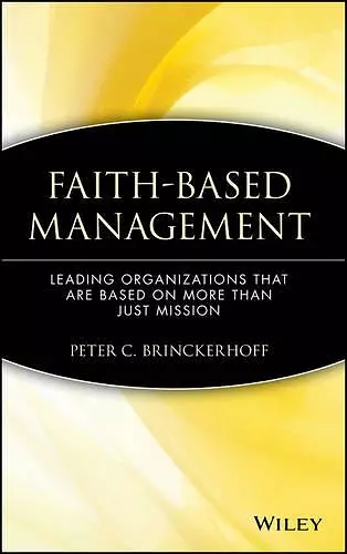 Faith-Based Management cover