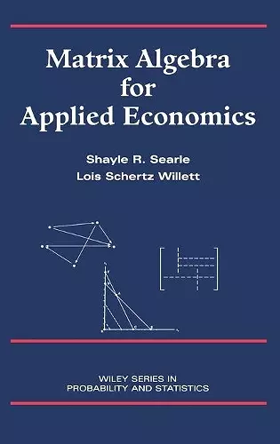 Matrix Algebra for Applied Economics cover