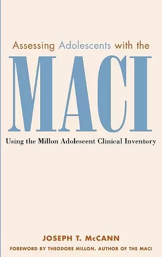 Assessing Adolescents with the MACI cover