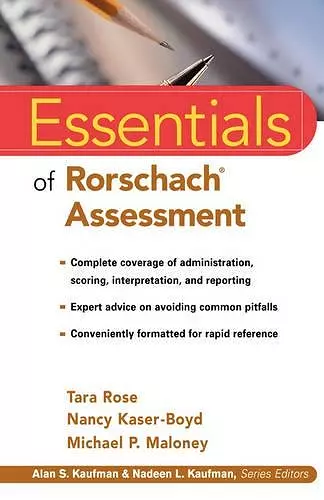 Essentials of Rorschach Assessment cover