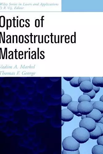 Optics of Nanostructured Materials cover