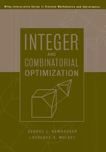 Integer and Combinatorial Optimization cover