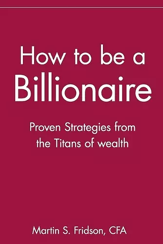 How to be a Billionaire cover