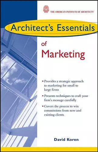 Architect's Essentials of Marketing cover