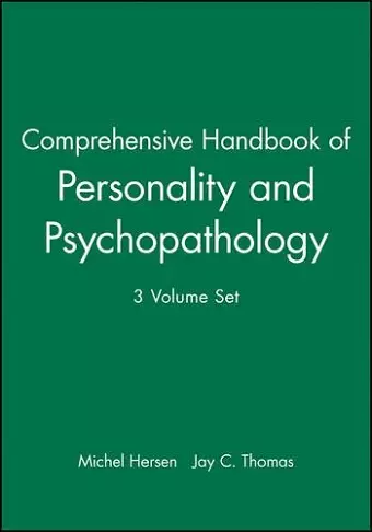 Comprehensive Handbook of Personality and Psychopathology, Set cover