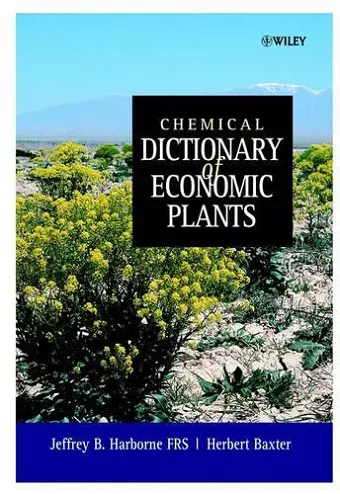 Chemical Dictionary of Economic Plants cover