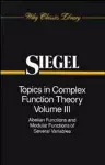 Topics in Complex Function Theory, Volume 3 cover