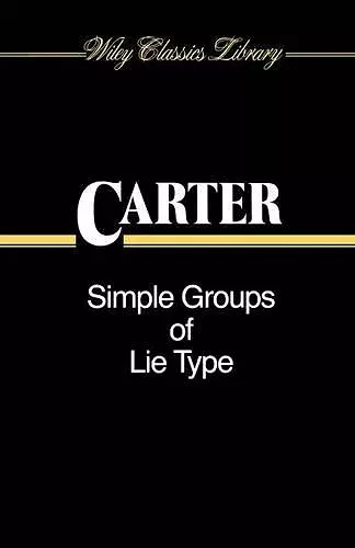 Simple Groups of Lie Type cover