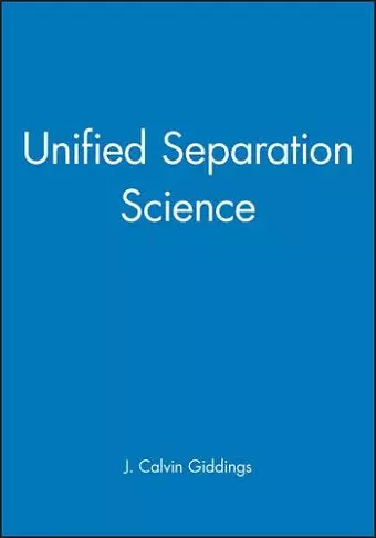 Unified Separation Science cover