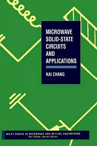 Microwave Solid-State Circuits and Applications cover