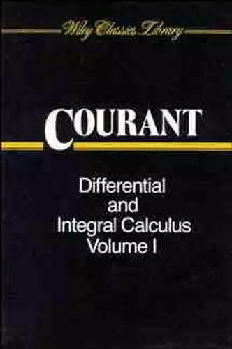 Differential and Integral Calculus, Volume 1 cover