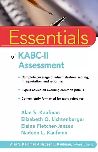 Essentials of KABC-II Assessment cover