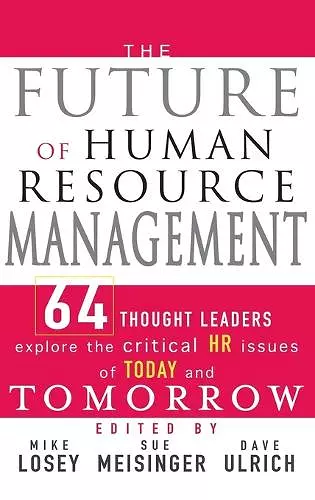 The Future of Human Resource Management cover