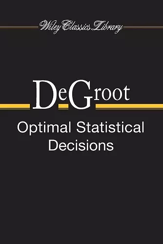 Optimal Statistical Decisions cover