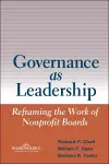 Governance as Leadership cover
