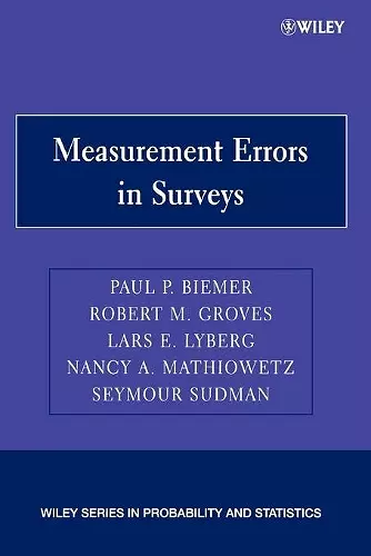 Measurement Errors in Surveys cover