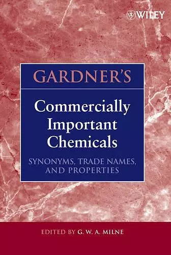 Gardner's Commercially Important Chemicals cover