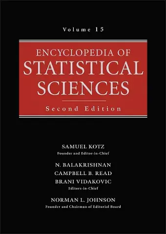 Encyclopedia of Statistical Sciences, Volume 15 cover