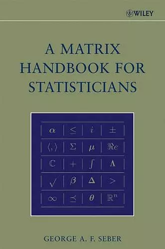 A Matrix Handbook for Statisticians cover