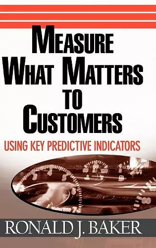 Measure What Matters to Customers cover