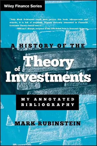 A History of the Theory of Investments cover