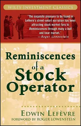 Reminiscences of a Stock Operator cover