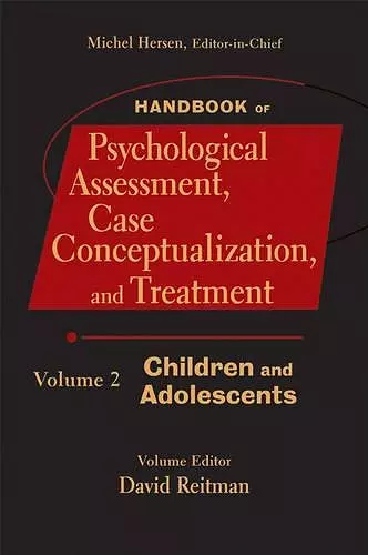 Handbook of Psychological Assessment, Case Conceptualization, and Treatment, Volume 2 cover