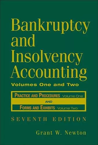 Bankruptcy and Insolvency Accounting, 2 Volume Set cover