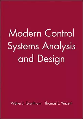 Modern Control Systems Analysis and Design cover