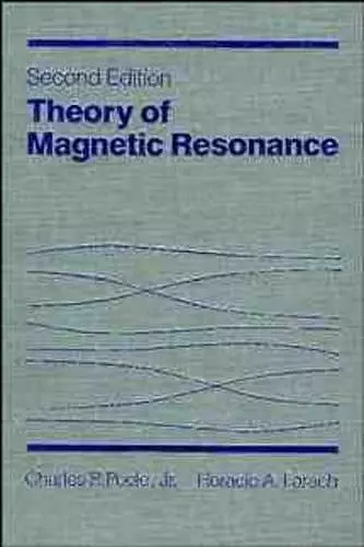 Theory of Magnetic Resonance cover