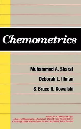 Chemometrics cover