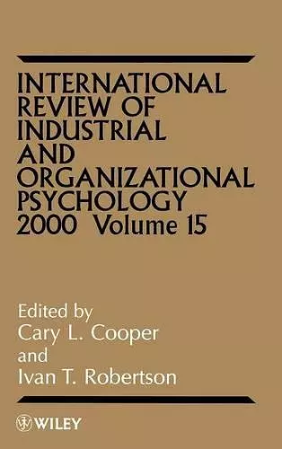 International Review of Industrial and Organizational Psychology 2000, Volume 15 cover